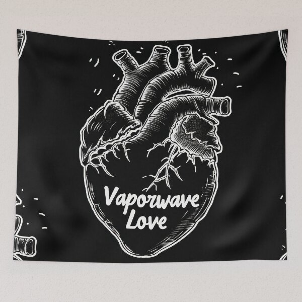 Item preview, Vaporwave Love: Gothic Heart and Nostalgia designed and sold by Piotrek0001.