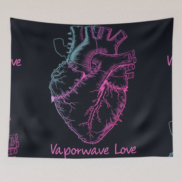 Item preview, Vaporwave Love: Gothic Heart and Nostalgia designed and sold by Piotrek0001.