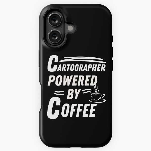 Item preview, Cartographer powered by coffee designed and sold by annoying-shirts.