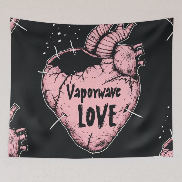 Item preview, Vaporwave Love: Gothic Heart and Nostalgia designed and sold by Piotrek0001.