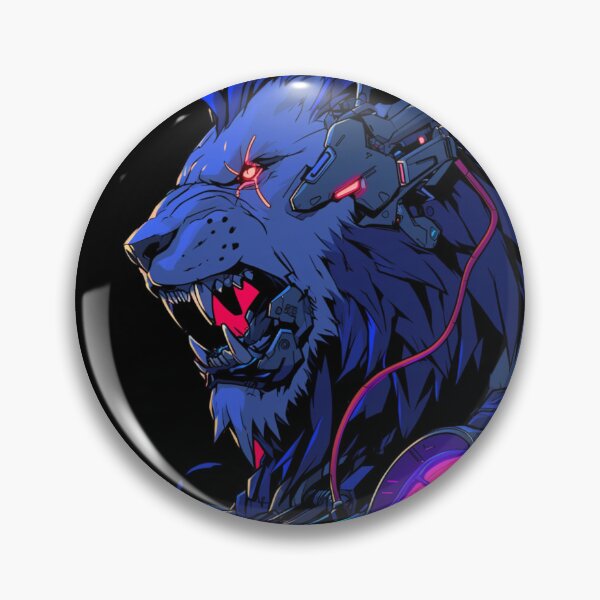 Item preview, Cyber Black Lion // Black Lion // Cool Animal // Cyber Animal // Future Animal Art // Animal Warrior // Animal Cute Art // Gaming Aesthetic stickers designed and sold by SMARTKIT  DESIGNAGENCY.