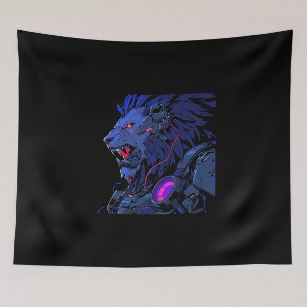 Item preview, Cyber Black Lion // Black Lion // Cool Animal // Cyber Animal // Future Animal Art // Animal Warrior // Animal Cute Art // Gaming Aesthetic stickers designed and sold by SMARTKIT  DESIGNAGENCY.