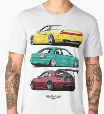 JDM Legends (yellow & aquamarine & red) Men's Premium T-Shirt
