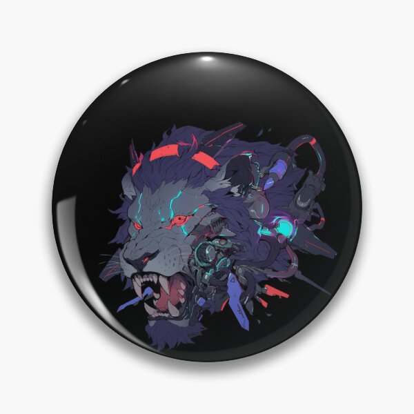 Item preview, Cyber Black Lion // Black Lion // Cool Animal // Cyber Animal // Future Animal Art // Animal Warrior // Animal Cute Art // Gaming Aesthetic stickers designed and sold by SMARTKIT  DESIGNAGENCY.
