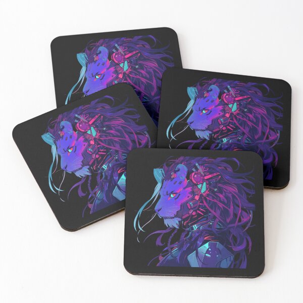 Item preview, Cyber Black Lion // Black Lion // Cool Animal // Cyber Animal // Future Animal Art // Animal Warrior // Animal Cute Art // Gaming Aesthetic stickers designed and sold by SMARTKIT  DESIGNAGENCY.
