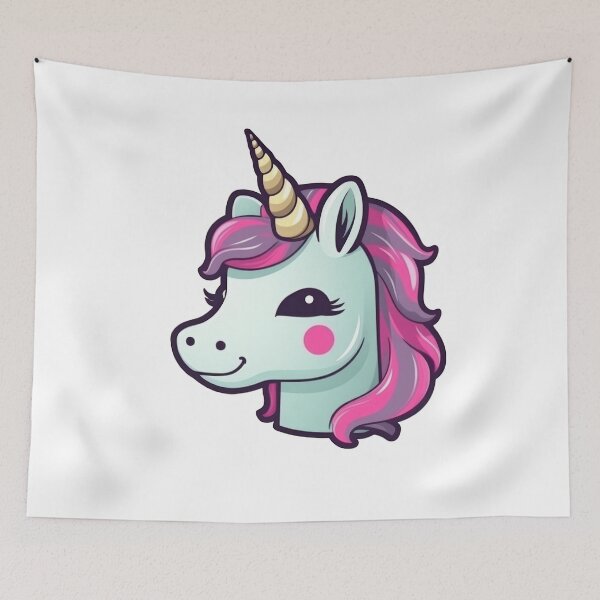 Item preview, Unicorn 4 Cartoon Cute Kawaii Chibi Hand drawn Illustration designed and sold by Cutepix.