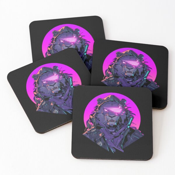 Item preview, Cyber Black Lion // Black Lion // Cool Animal // Cyber Animal // Future Animal Art // Animal Warrior // Animal Cute Art // Gaming Aesthetic stickers designed and sold by SMARTKIT  DESIGNAGENCY.