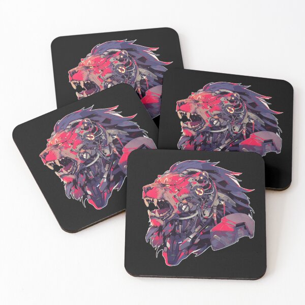 Item preview, Cyber Black Lion // Black Lion // Cool Animal // Cyber Animal // Future Animal Art // Animal Warrior // Animal Cute Art // Gaming Aesthetic stickers designed and sold by SMARTKIT  DESIGNAGENCY.
