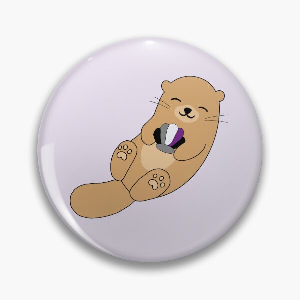 Item preview, Asexual Otter PRIDE COLLECTION designed and sold by gobroadway.