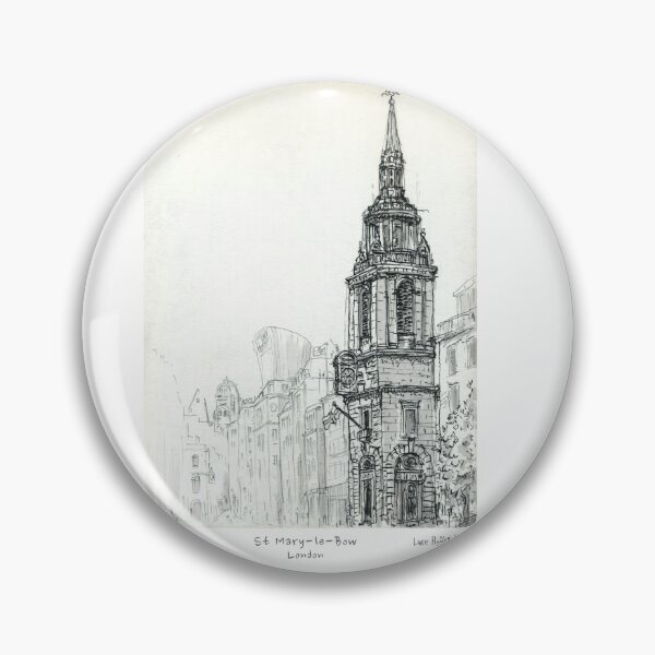Item preview, Saint Mary le Bow , London , Pen and Ink designed and sold by Luke Bailey.