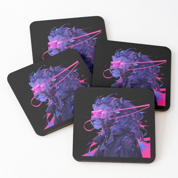 Item preview, Cyber Black Lion // Black Lion // Cool Animal // Cyber Animal // Future Animal Art // Animal Warrior // Animal Cute Art // Gaming Aesthetic stickers designed and sold by SMARTKIT  DESIGNAGENCY.