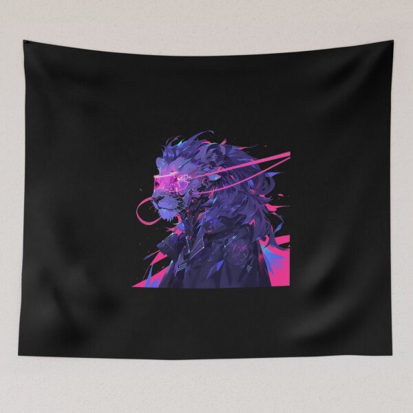Item preview, Cyber Black Lion // Black Lion // Cool Animal // Cyber Animal // Future Animal Art // Animal Warrior // Animal Cute Art // Gaming Aesthetic stickers designed and sold by SMARTKIT  DESIGNAGENCY.