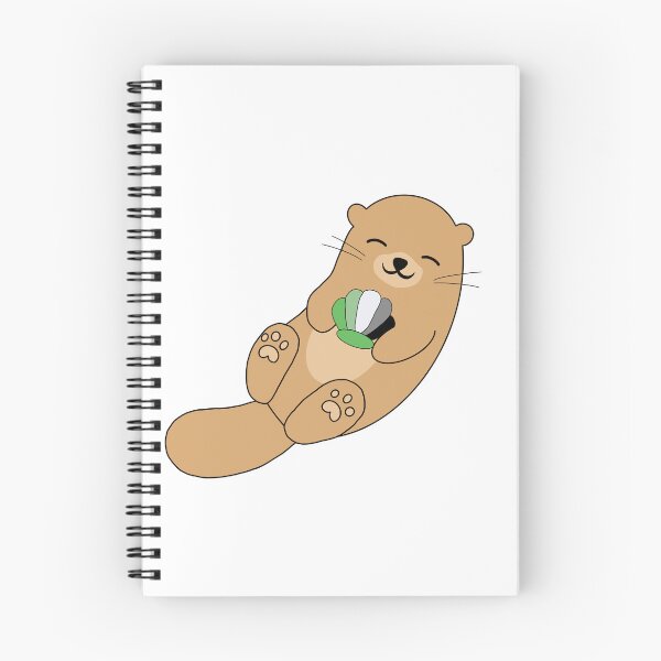 Item preview, Aromantic Otter PRIDE COLLECTION designed and sold by gobroadway.