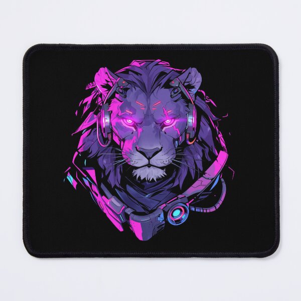 Item preview, Cyber Black Lion // Black Lion // Cool Animal // Cyber Animal // Future Animal Art // Animal Warrior // Animal Cute Art // Gaming Aesthetic stickers designed and sold by SMARTKIT  DESIGNAGENCY.