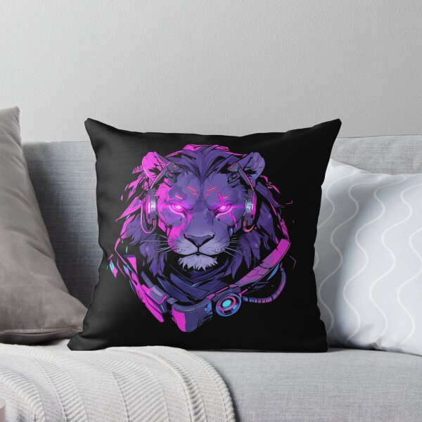 Item preview, Cyber Black Lion // Black Lion // Cool Animal // Cyber Animal // Future Animal Art // Animal Warrior // Animal Cute Art // Gaming Aesthetic stickers designed and sold by SMARTKIT  DESIGNAGENCY.