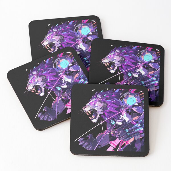 Item preview, Cyber Black Lion // Black Lion // Cool Animal // Cyber Animal // Future Animal Art // Animal Warrior // Animal Cute Art // Gaming Aesthetic stickers designed and sold by SMARTKIT  DESIGNAGENCY.