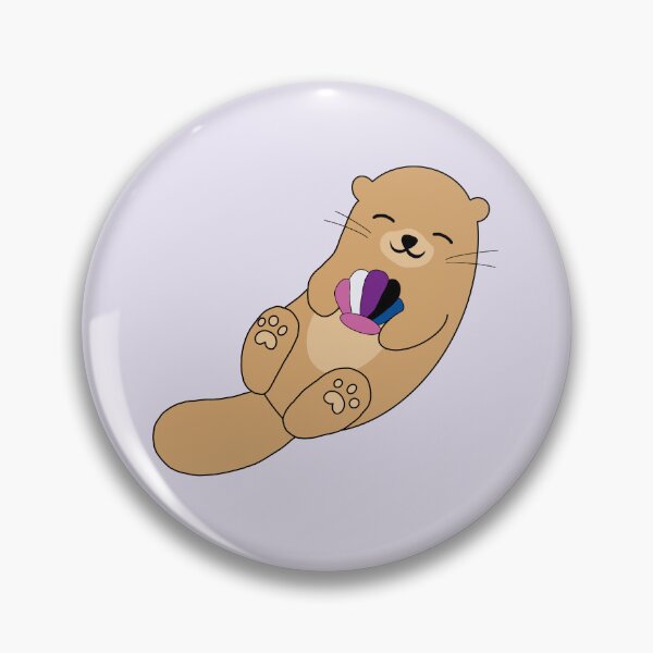 Item preview, Gender fluid Otter PRIDE COLLECTION designed and sold by gobroadway.