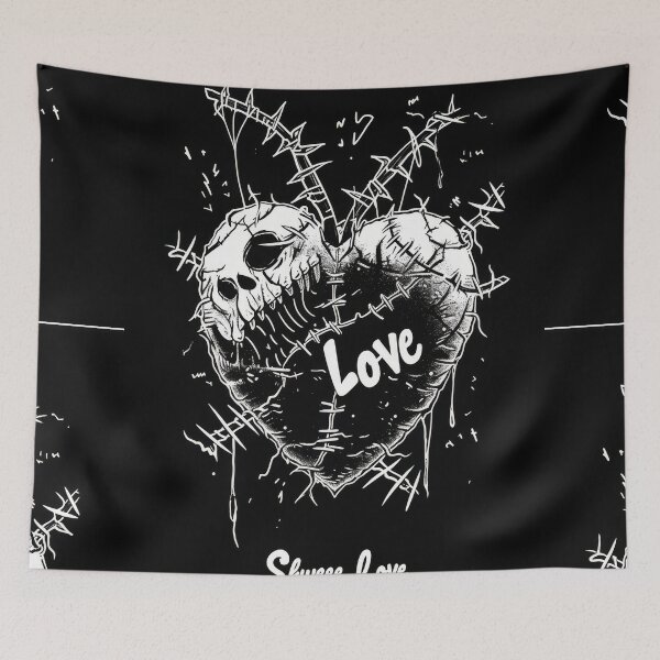Item preview, Skweee Love: Torn Heart in Retro Gothic Style designed and sold by Piotrek0001.