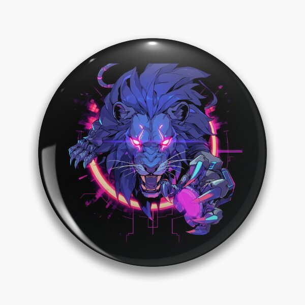 Item preview, Cyber Black Lion // Black Lion // Cool Animal // Cyber Animal // Future Animal Art // Animal Warrior // Animal Cute Art // Gaming Aesthetic stickers designed and sold by SMARTKIT  DESIGNAGENCY.