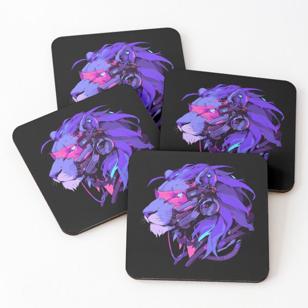 Item preview, Cyber Black Lion // Black Lion // Cool Animal // Cyber Animal // Future Animal Art // Animal Warrior // Animal Cute Art // Gaming Aesthetic stickers designed and sold by SMARTKIT  DESIGNAGENCY.