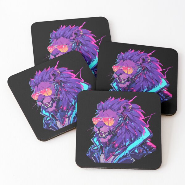 Item preview, Cyber Black Lion // Black Lion // Cool Animal // Cyber Animal // Future Animal Art // Animal Warrior // Animal Cute Art // Gaming Aesthetic stickers designed and sold by SMARTKIT  DESIGNAGENCY.