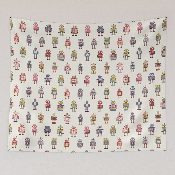 Item preview, Retro Robots designed and sold by ByVolya.
