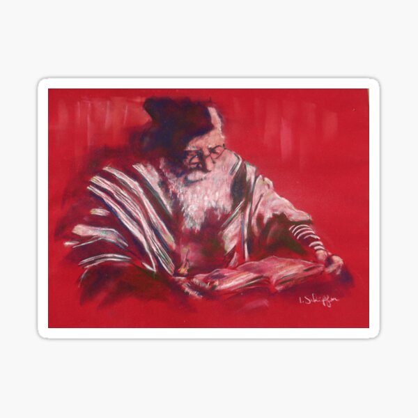 Item preview, Rabbi in red designed and sold by QueenEstherLLC.