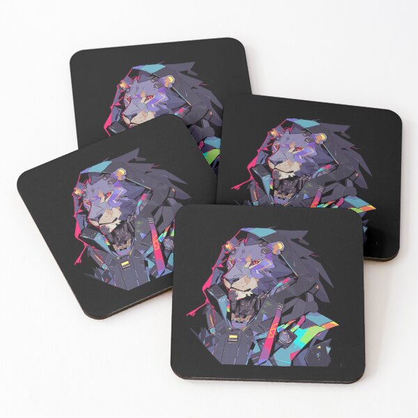 Item preview, Cyber Black Lion // Black Lion // Cool Animal // Cyber Animal // Future Animal Art // Animal Warrior // Animal Cute Art // Gaming Aesthetic stickers designed and sold by SMARTKIT  DESIGNAGENCY.