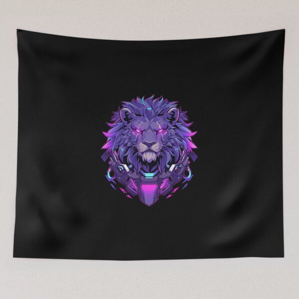 Item preview, Cyber Black Lion // Black Lion // Cool Animal // Cyber Animal // Future Animal Art // Animal Warrior // Animal Cute Art // Gaming Aesthetic stickers designed and sold by SMARTKIT  DESIGNAGENCY.