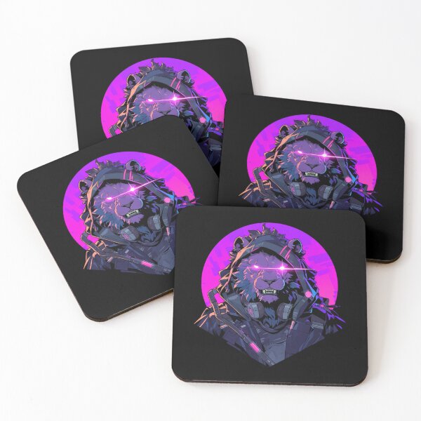 Item preview, Cyber Black Lion // Black lion // Cool Animal // Cyber Animal // Future Animal Art // Animal Warrior // Animal Cute Art // Gaming Aesthetic stickers designed and sold by SMARTKIT  DESIGNAGENCY.