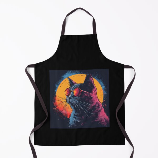 Item preview, Synthwave Cat: Retrofuturistic Meows designed and sold by Artful-Adam.