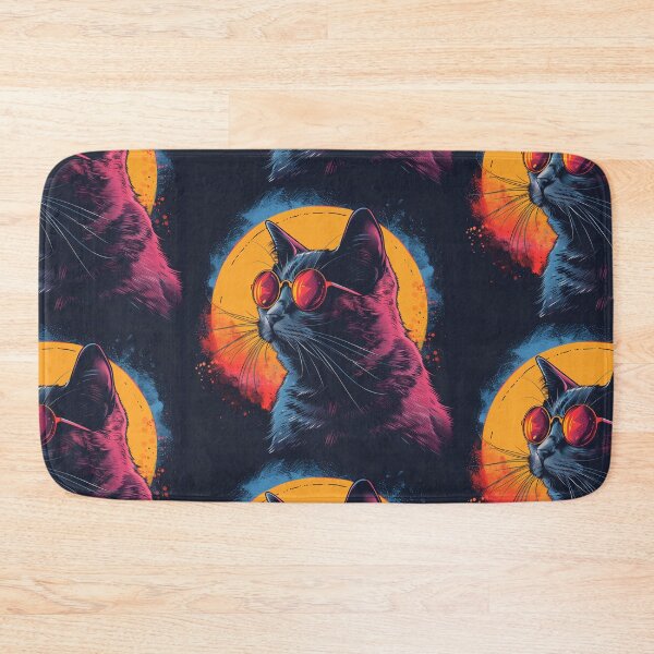 Item preview, Synthwave Cat: Retrofuturistic Meows designed and sold by Artful-Adam.