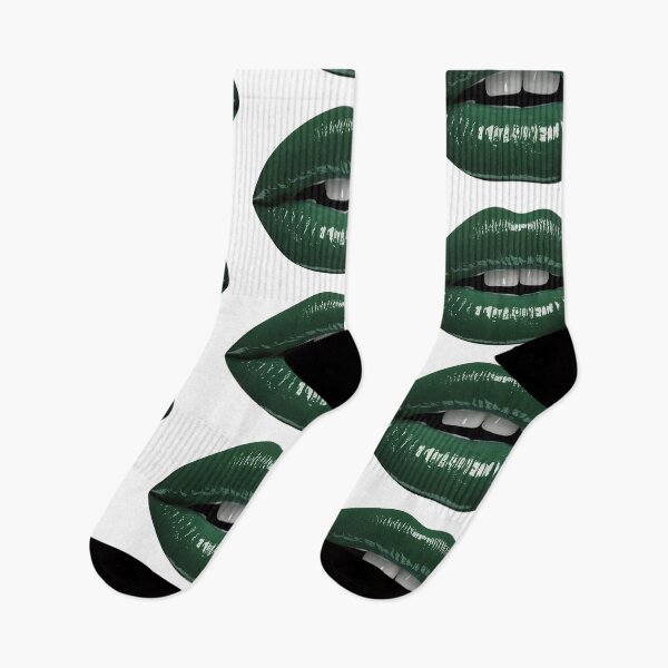 Item preview, Glossy green lips designed and sold by AIEverything.