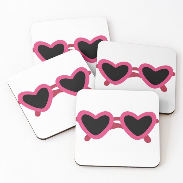 Item preview, Heart Glasses Lovecore Sticker designed and sold by ForestWitchShop.