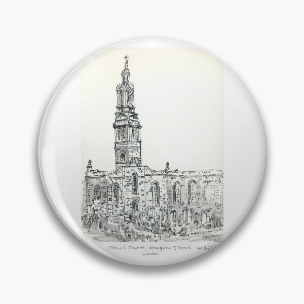Item preview, Christ Church Newgate Street , London , Pen and Ink designed and sold by Luke Bailey.