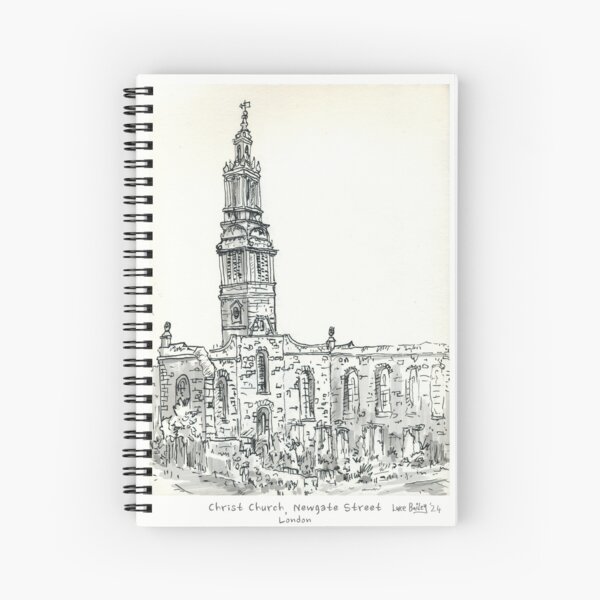 Item preview, Christ Church Newgate Street , London , Pen and Ink designed and sold by Luke Bailey.