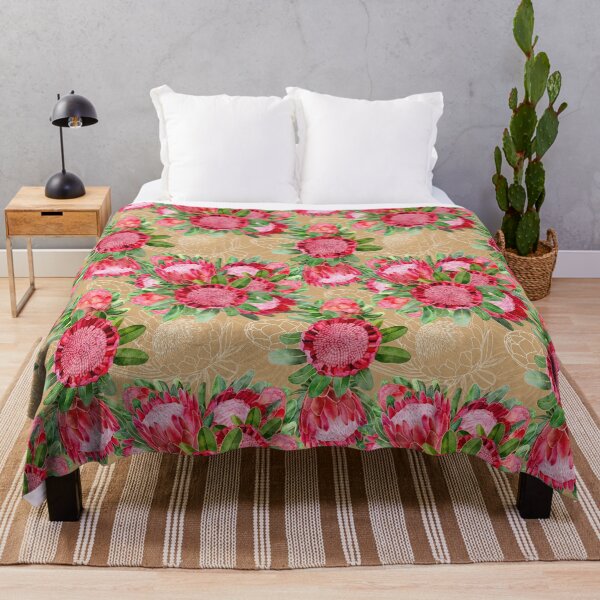 Item preview, Watercolour Protea Garden Blooms designed and sold by Sketchbook Designs.