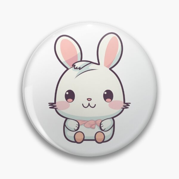 Item preview, Cute Pink Bunny 2 Kawaii Chibi Rabbit Hand Drawn Illustration designed and sold by Cutepix.