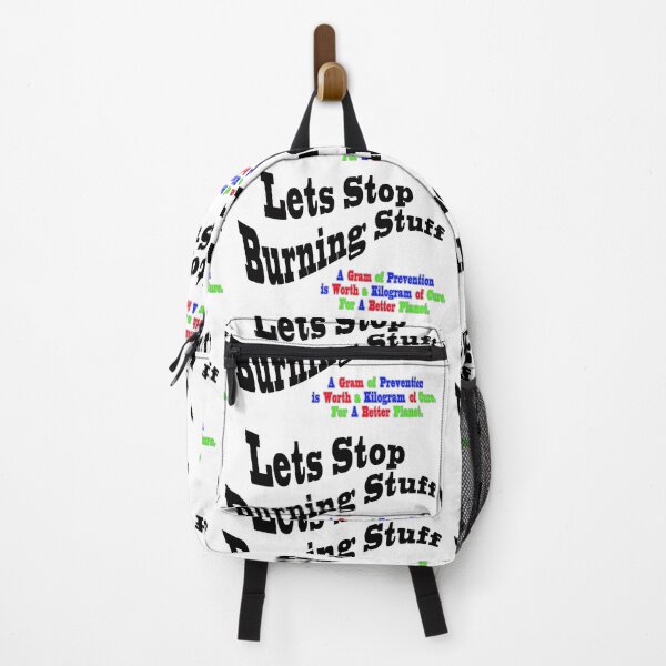 Item preview,  Lets Stop Burning Stuff Wave.  A Gram of Prevention designed and sold by 4ABetterPlanet.