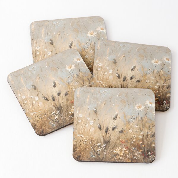 Item preview, Vintage English Meadow: Oil Painting Print with Wildflowers designed and sold by Jozefin's Studio.