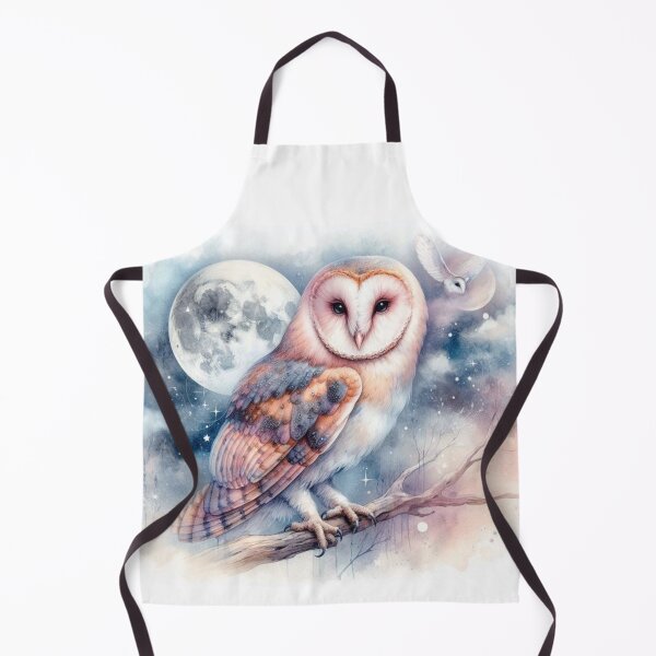 Item preview, Dreamy Water Paint Owl designed and sold by BluesSketchbook.
