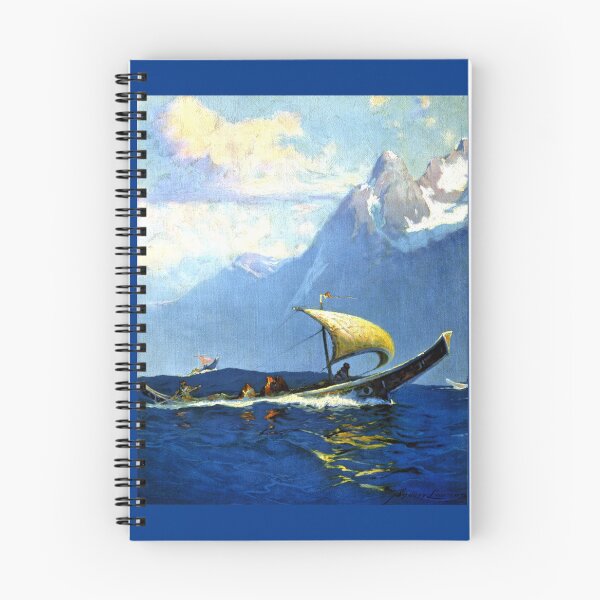Item preview, Alaska Native Boat Sailing Pacific Northwest 1920s Sydney Lawrence designed and sold by RocketshipRetro.