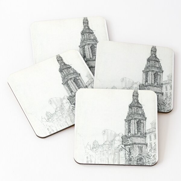Item preview, Saint Mary le Bow , London , Pen and Ink designed and sold by Luke Bailey.
