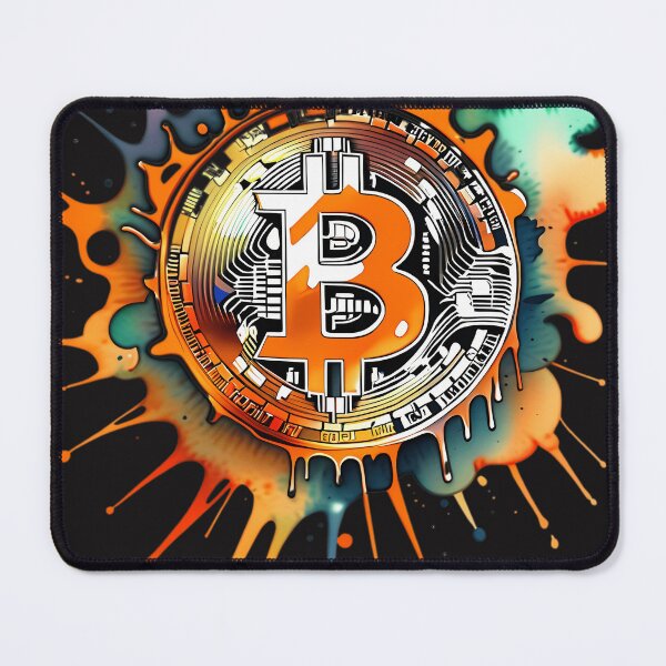 Item preview, Colorful Watercolor Splashes Bitcoin Logo designed and sold by SavanaReilly.