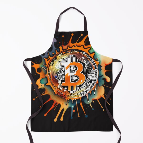 Item preview, Colorful Watercolor Splashes Bitcoin Logo designed and sold by SavanaReilly.