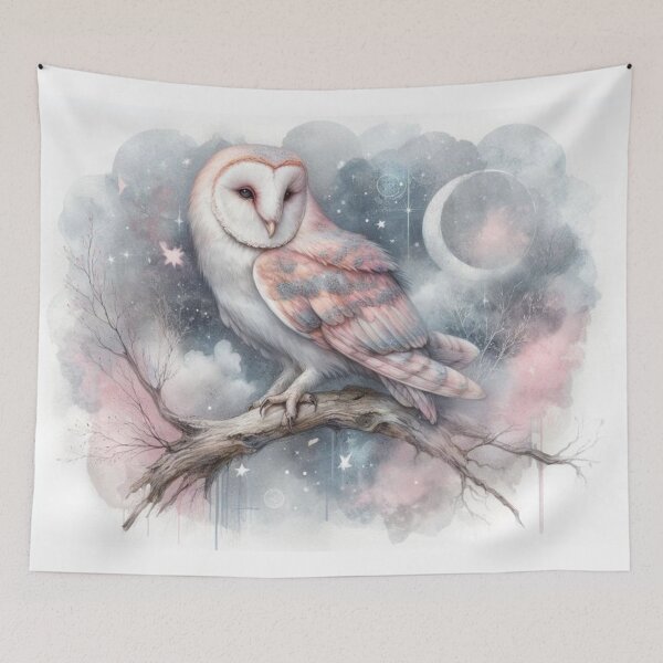 Item preview, Soft Water Paint Owl designed and sold by BluesSketchbook.
