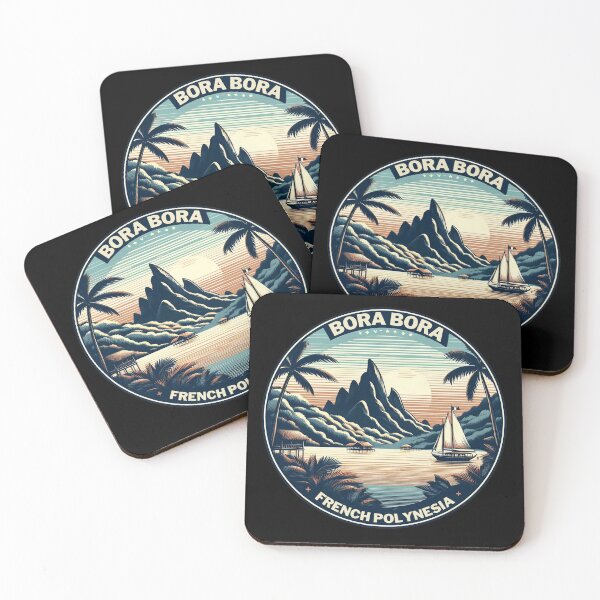 Item preview, Bora Bora Vintage Style Paradise Travel French Polynesia designed and sold by DarekShop.