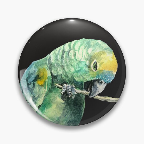 Item preview, blue fronted amazon parrot designed and sold by Lemontreeart63.