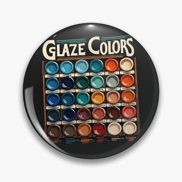 Item preview, Ceramic Artist's Palette: Glaze Color Spectrum designed and sold by TrendyGraphTees.