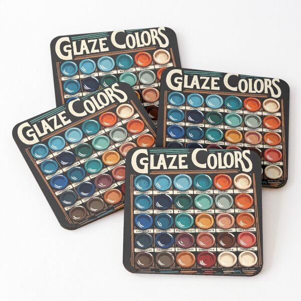 Item preview, Ceramic Artist's Palette: Glaze Color Spectrum designed and sold by TrendyGraphTees.